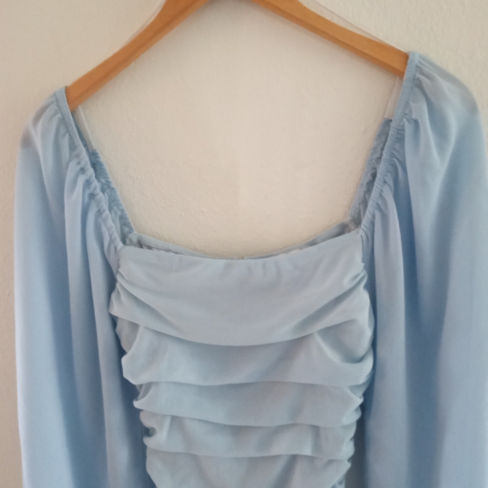 HELLO MOLLY Tangy Bellini Dress In Powder Blue | S - Picture 6 of 9